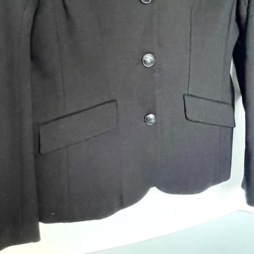 Rag & Bone Sadie Ponte Blazer Black Tailored Stretch Jacket Size 8 - Picture 10 of 16